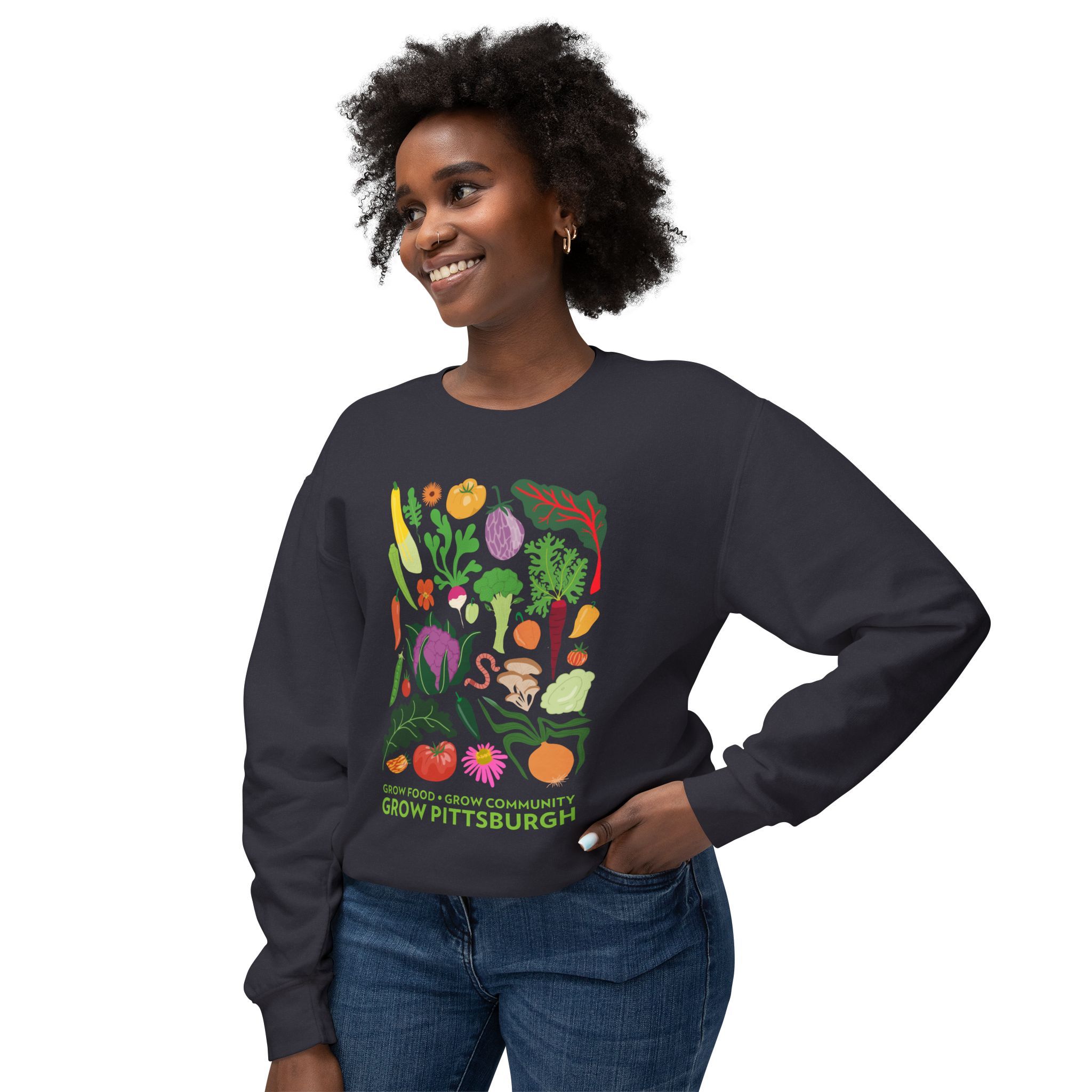 Grow Food, Grow Community, Grow Pittsburgh Sweatshirt - Image 2