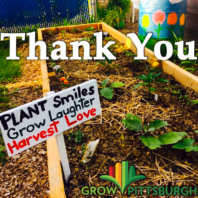 Thankyou Grow Pittsburgh Related